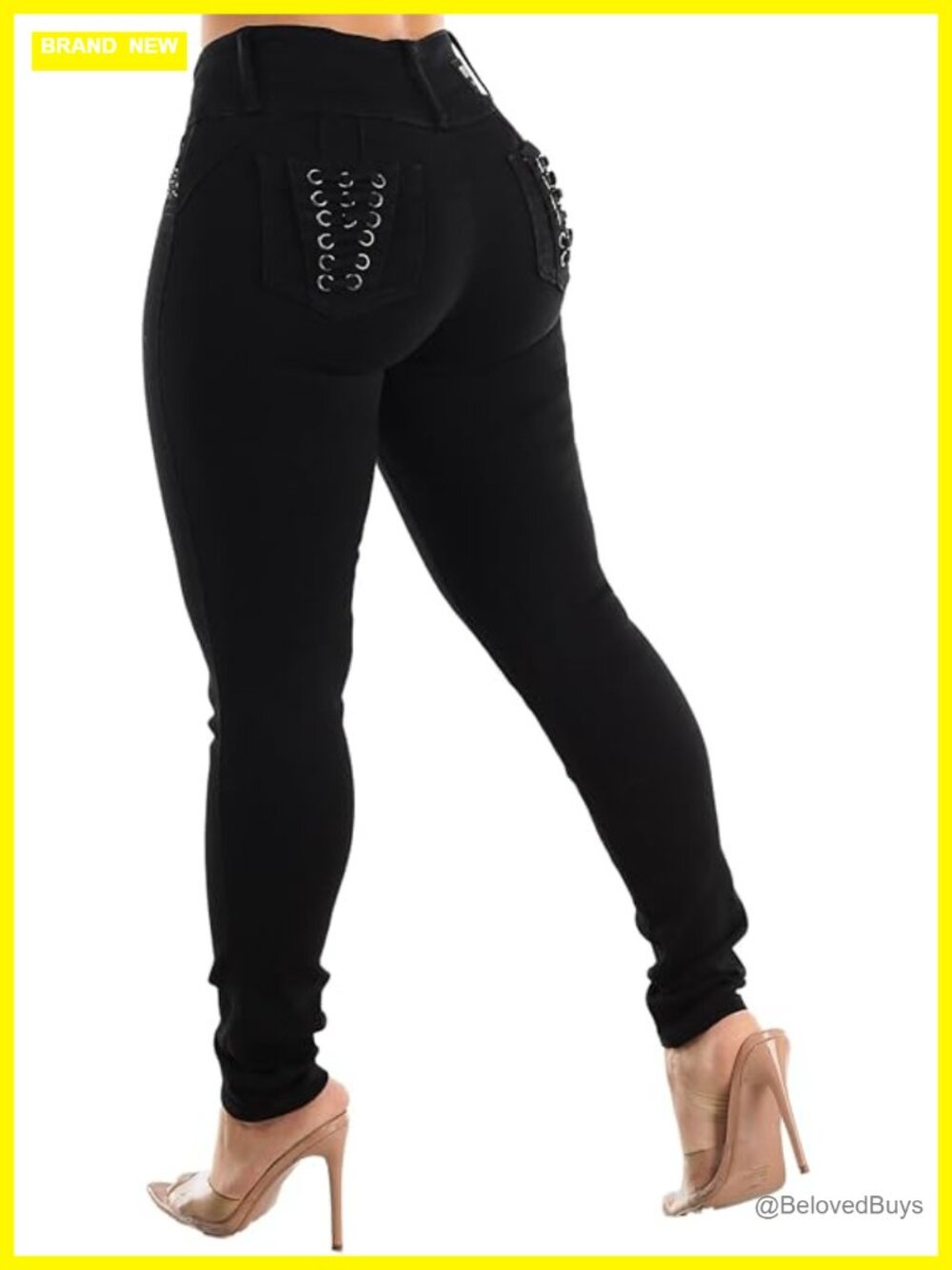 Butt Lifting Skinny Jeans High Waisted Push Up Levanta Cola Denim